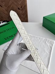 Fortok Bottega Veneta belt White Silver Hardware - 6