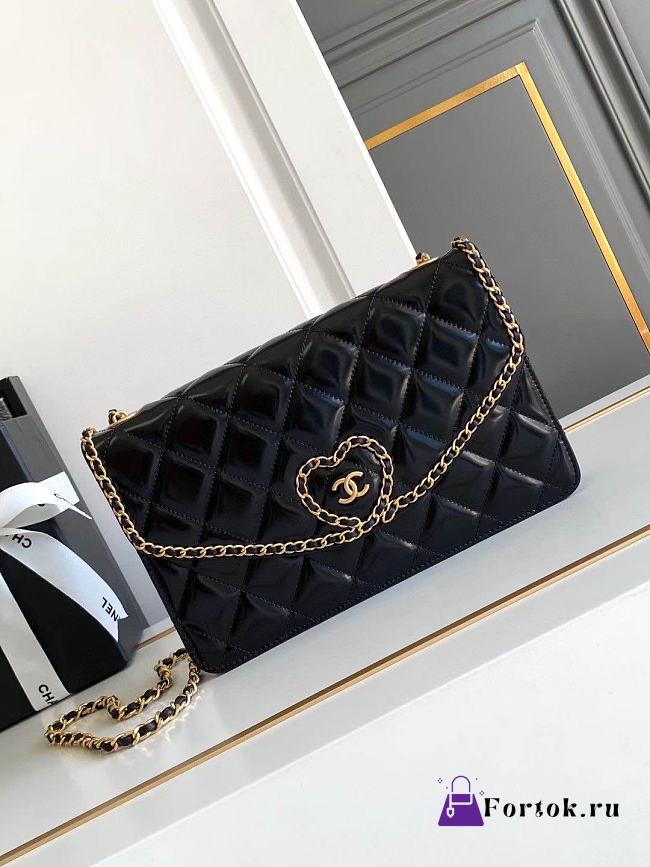 Fortok Chanel 24A Chain Wallet Black AS4900 15 x 24,5 x 4 cm - 1