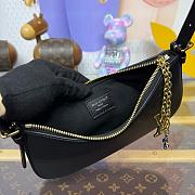 Fortok Louis Vuitton Pochette Bloom Black M25525 23x10x4CM - 5