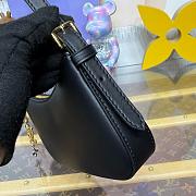 Fortok Louis Vuitton Pochette Bloom Black M25525 23x10x4CM - 3