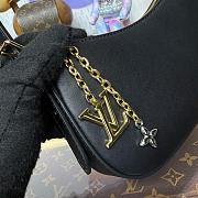 Fortok Louis Vuitton Pochette Bloom Black M25525 23x10x4CM - 2