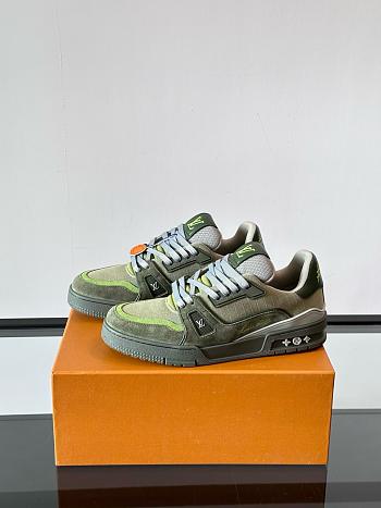 Fortok Louis Vuitton LV Trainer Outdoor Sneaker 1AHTG3 Green