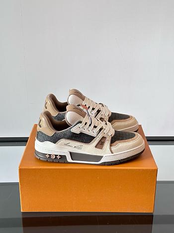 Fortok Louis Vuitton LV Trainer Outdoor Sneaker Marron 1AHTFJ 