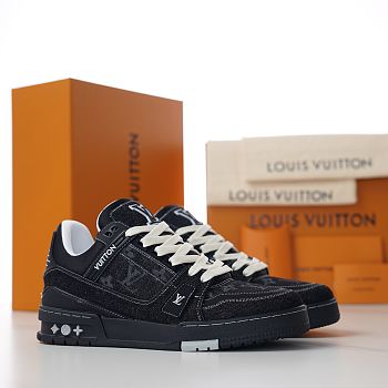 Fortok Louis Vuitton LV Trainer Sneaker Black