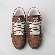 Fortok Louis Vuitton LV Trainer Sneaker Marron - 6