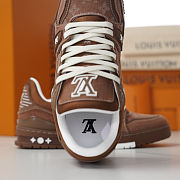 Fortok Louis Vuitton LV Trainer Sneaker Marron - 5
