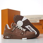 Fortok Louis Vuitton LV Trainer Sneaker Marron - 2