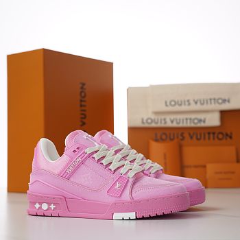Fortok Louis Vuitton LV Trainer Sneaker Pink