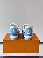 Fortok Louis Vuitton Krosso LV Trainer Denim sneakers Blue - 4