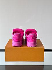 Fortok Louis Vuitton LV Trainer Sneaker Hot Pink - 2