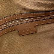 Fortok Gucci GG Emblem Medium Shoulder Bag Leather Brown 30 x 19 x 11cm - 3