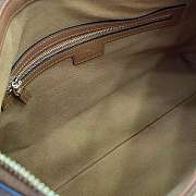 Fortok Gucci GG Emblem Medium Shoulder Bag Leather Brown 30 x 19 x 11cm - 2