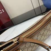 Fortok Gucci GG Emblem Mini Shoulder Bag Canvas Brown 22 x 14 x 8cm - 3