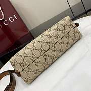 Fortok Gucci GG Emblem Mini Shoulder Bag Canvas Brown 22 x 14 x 8cm - 5