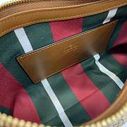 Fortok Gucci GG Emblem Mini Shoulder Bag Canvas Brown 22 x 14 x 8cm - 6