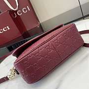 Fortok GG Emblem small shoulder bag Rouge 20.5 x 13 x 7 cm - 5