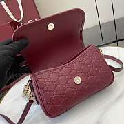 Fortok GG Emblem small shoulder bag Rouge 20.5 x 13 x 7 cm - 4
