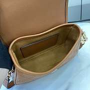 Fortok GG Emblem small shoulder bag Brown 20.5 x 13 x 7 cm - 6
