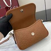 Fortok GG Emblem small shoulder bag Brown 20.5 x 13 x 7 cm - 3