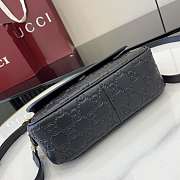 Fortok GG Emblem small shoulder bag Black 20.5 x 13 x 7 cm - 3