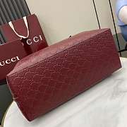 Fortok Gucci GG Emblem large tote bag Rouge 38 x 25 x 15 cm - 5