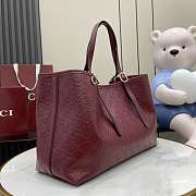 Fortok Gucci GG Emblem large tote bag Rouge 38 x 25 x 15 cm - 4