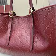 Fortok Gucci GG Emblem large tote bag Rouge 38 x 25 x 15 cm - 3