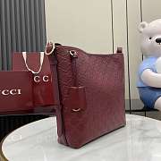 Fortok Gucci GG Emblem shoulder bag Rouge 24 x 26 x 10 cm - 3