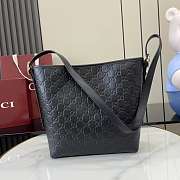 Fortok Gucci GG Emblem shoulder bag Black 24 x 26 x 10 cm - 4