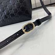Fortok Gucci GG Mini Emblem shoulder bag Black 15 x 18 x 8 cm - 5