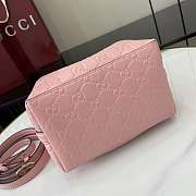 Fortok Gucci GG Mini Emblem shoulder bag Pink 15 x 18 x 8 cm - 6