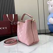 Fortok Gucci GG Mini Emblem shoulder bag Pink 15 x 18 x 8 cm - 5