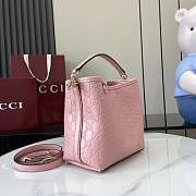 Fortok Gucci GG Mini Emblem shoulder bag Pink 15 x 18 x 8 cm - 4