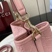 Fortok Gucci GG Mini Emblem shoulder bag Pink 15 x 18 x 8 cm - 2