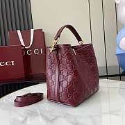 Fortok Gucci GG Mini Emblem shoulder bag Rouge 15 x 18 x 8 cm - 6