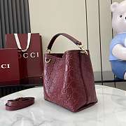 Fortok Gucci GG Mini Emblem shoulder bag Rouge 15 x 18 x 8 cm - 4