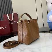 Fortok Gucci GG Mini Emblem shoulder bag Brown 15 x 18 x 8 cm - 6