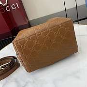 Fortok Gucci GG Mini Emblem shoulder bag Brown 15 x 18 x 8 cm - 4
