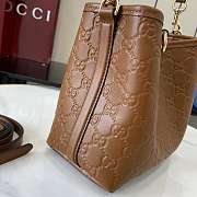 Fortok Gucci GG Mini Emblem shoulder bag Brown 15 x 18 x 8 cm - 2
