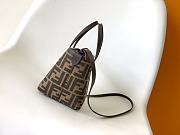 Fortok Mini Roll Brown FF jacquard mini bag Brown 15.5-11-13cm - 2
