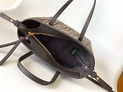 Fortok Mini Roll Brown FF jacquard mini bag Brown 15.5-11-13cm - 4
