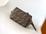 Fortok Mini Roll Brown FF jacquard mini bag Brown 15.5-11-13cm - 3