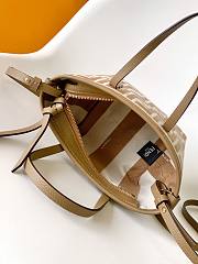 Fortok Mini Roll Brown FF jacquard mini bag Beige 15.5-11-13cm - 2