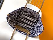 Fortok Fendi Roll Large Reversible shopper in Pequin striped and Midnight Blue FF fabric 35-19.5-32cm - 3