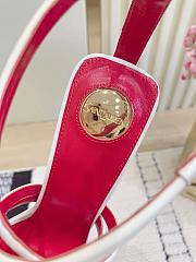 Fortok YSL Saint Laurent White Wedge Sandals 9.5cm - 3