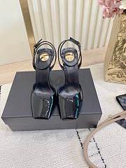 Fortok Saint Laurent YSL 25SS Melody leopard print patent leather Black - 1