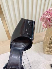 Fortok Saint Laurent YSL 25SS Melody leopard print patent leather Black - 6