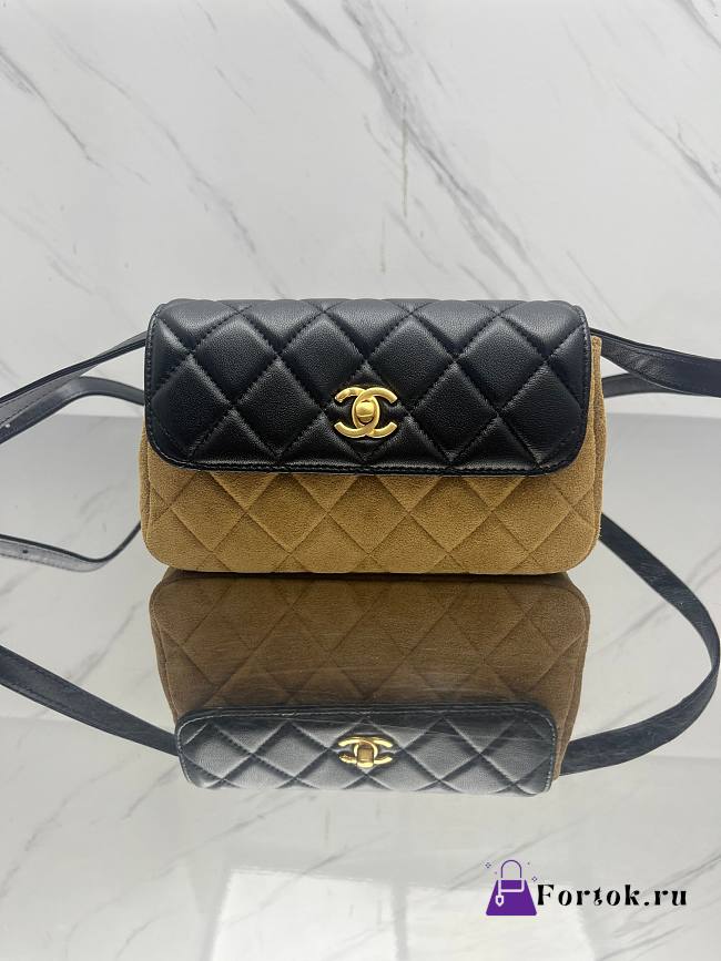 Fortok Chanel 25 Hobo Suede Calfskin Flap Bag 20*12*3.5cm - 1