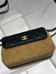 Fortok Chanel 25 Hobo Suede Calfskin Flap Bag 20*12*3.5cm - 2