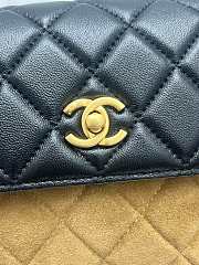 Fortok Chanel 25 Hobo Suede Calfskin Flap Bag 18.5*15*5cm - 2